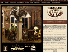 Tablet Screenshot of meekerhotel.com